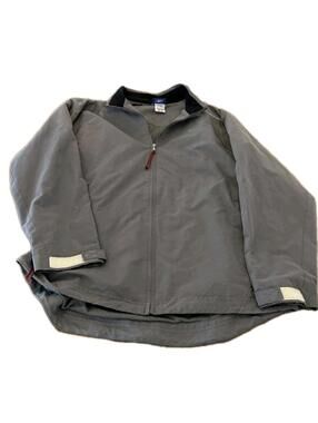 Reebok Gray Men’s Windbreaker Jacket Full Zip Slight Flaw See Pic#3 Size L